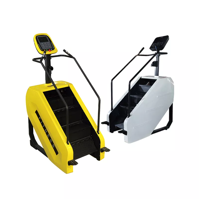 Stair climber machine with rotating steps for lower body cardio