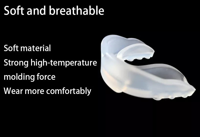 Youth-specific mouthguard properly fitted on a junior athlete's jaw